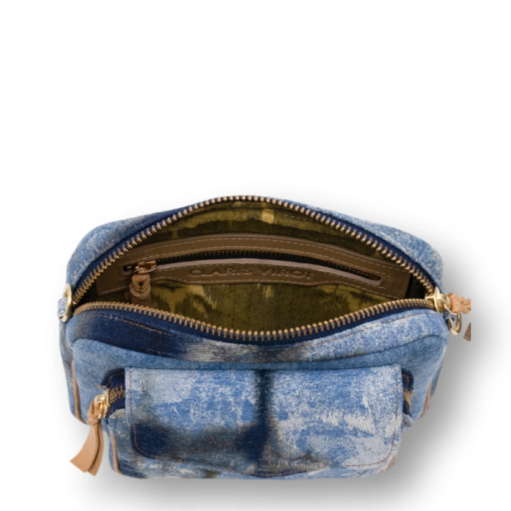 Claris Virot Crossbody Schoudertas Organizer Blue Dames