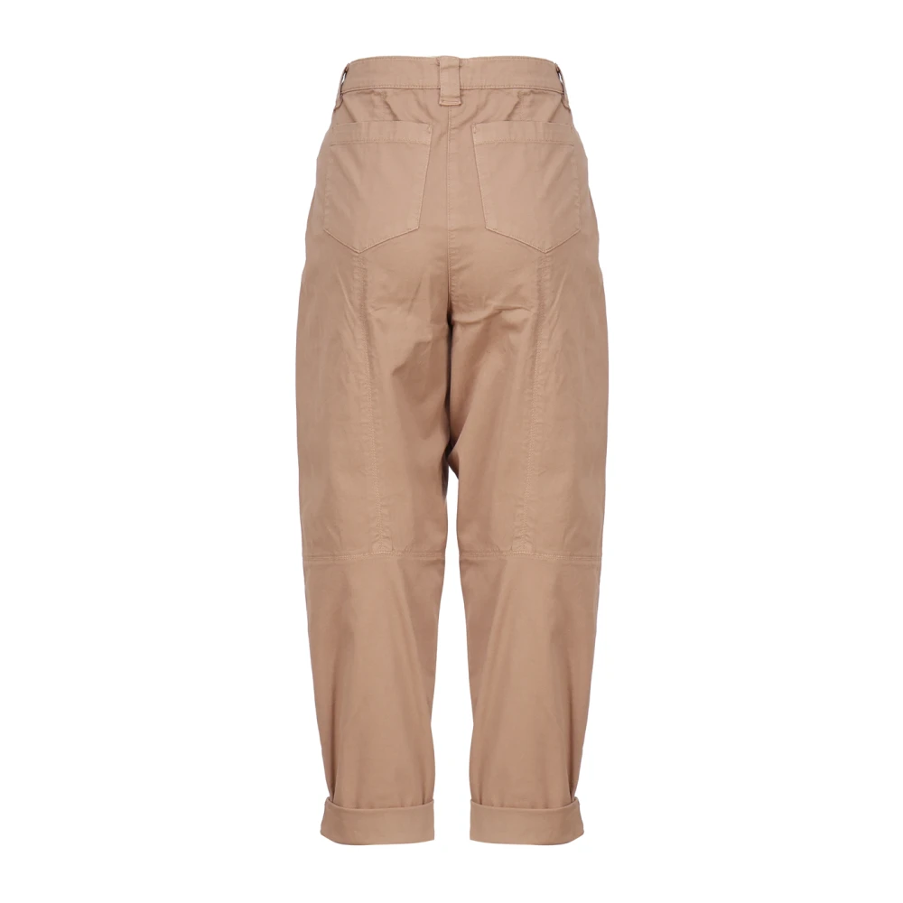 pinko Beige Wortel-Fit Broek Beige Dames