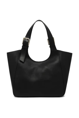 Axeldetaljerad Tote Bag i Läder