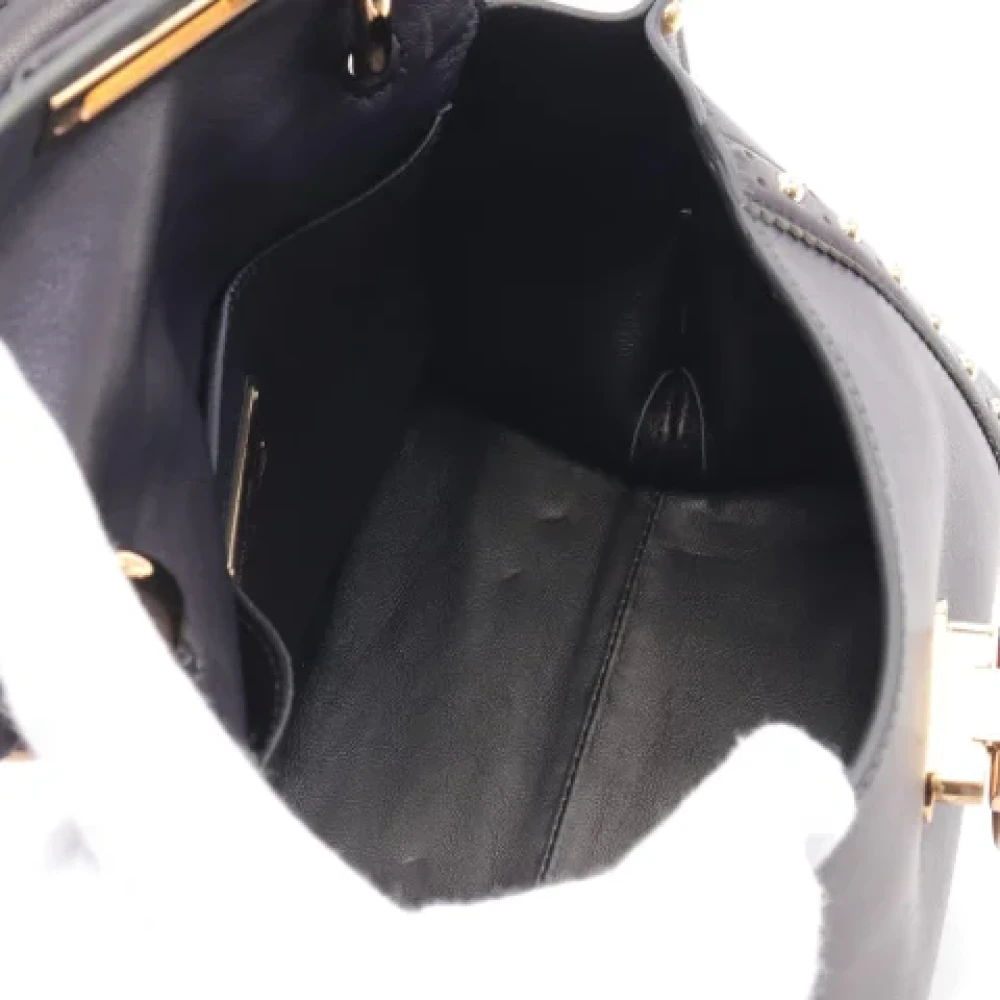 Salvatore Ferragamo Pre-owned Leather handbags Black Dames