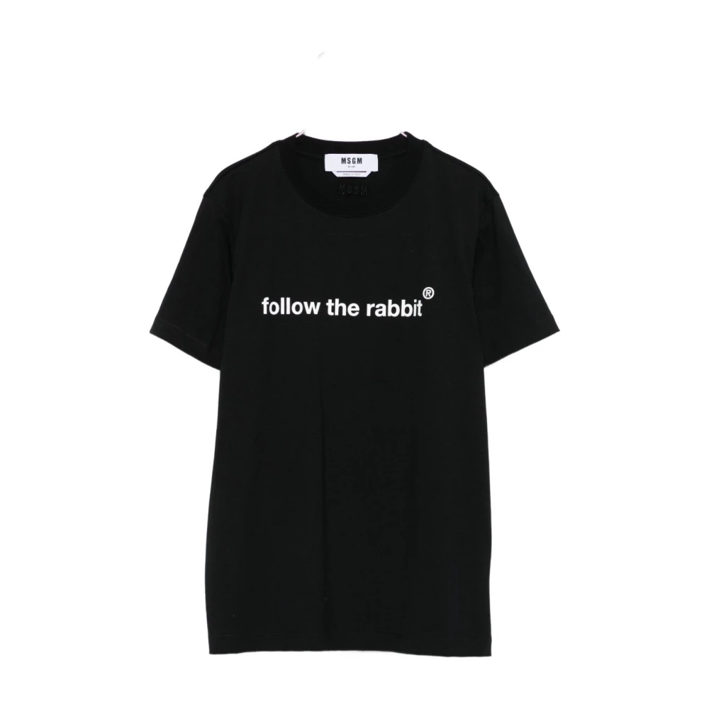 Msgm - Tops > T-Shirts - Black - Msgm - Modalova