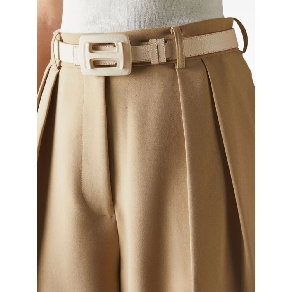Hogan Stijlvol Leren Riem voor Mannen Beige Dames