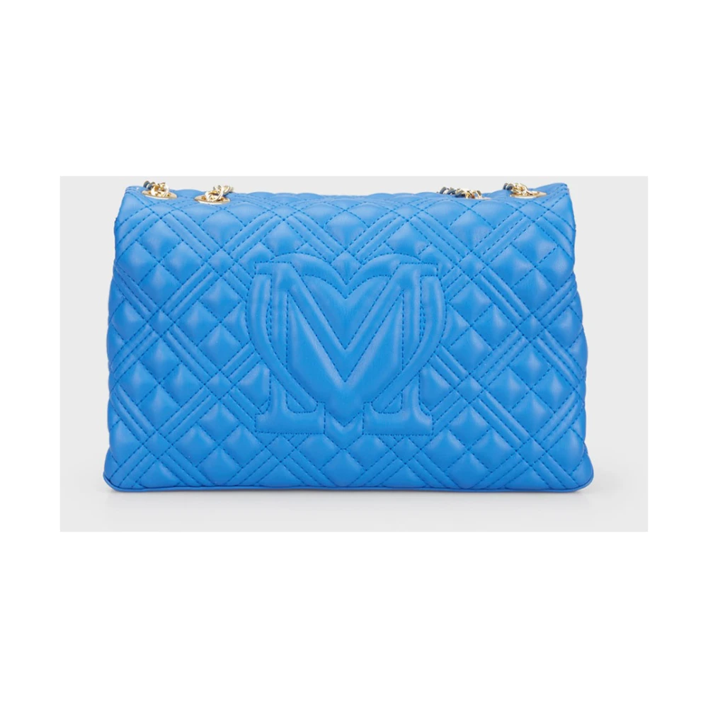 Love Moschino Blauwe Synthetische Schoudertas Blue Dames