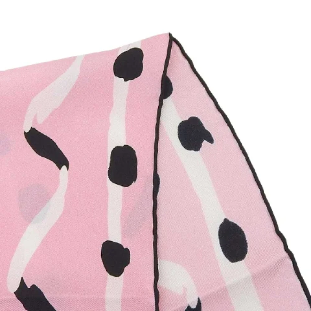 Chanel Vintage Pre-owned Silk scarves Pink Dames