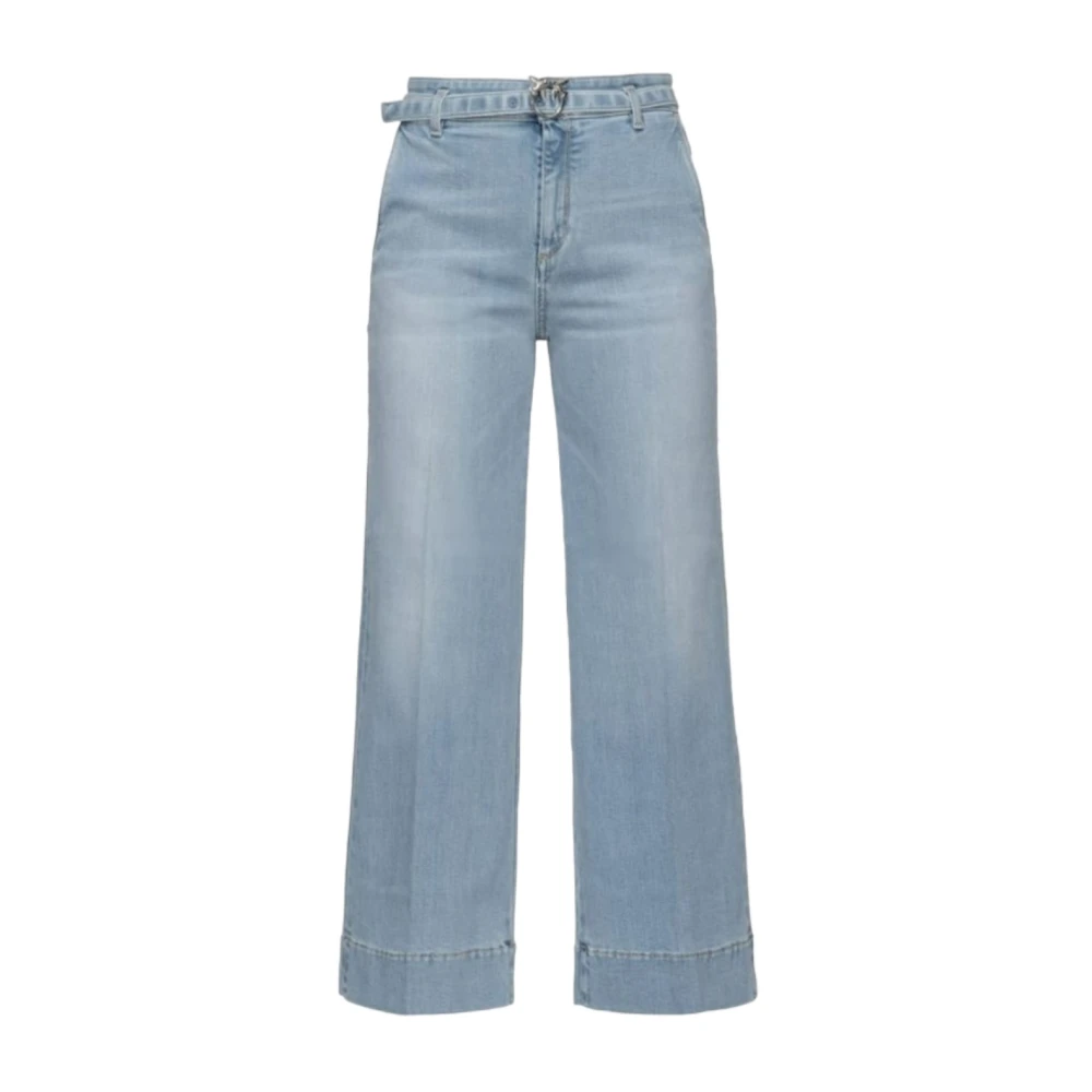 Pinko Stijlvolle Cropped Jeans voor Vrouwen Blue Dames