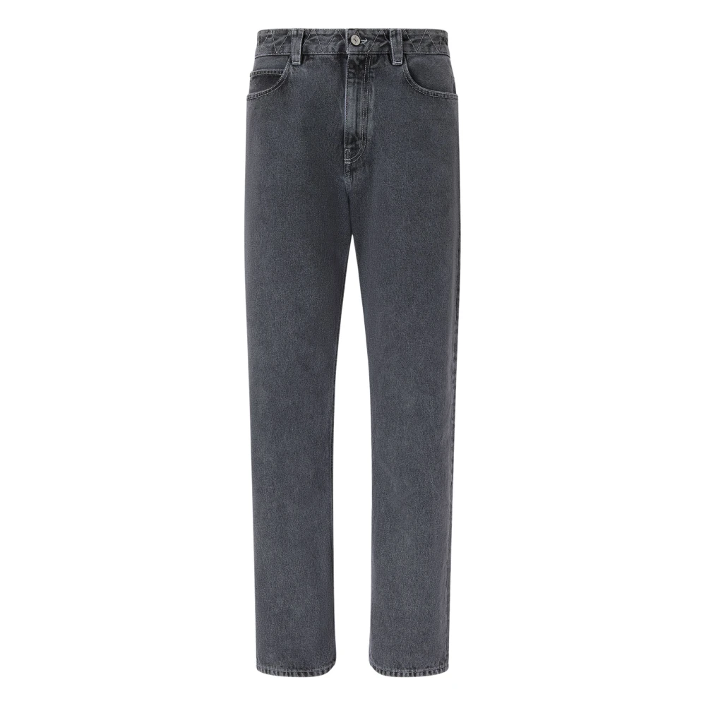 Ferrari Gray Five-Pocket Trousers In Marbled Denim - Male - Straight Fit Jeans - W30 - Jeans