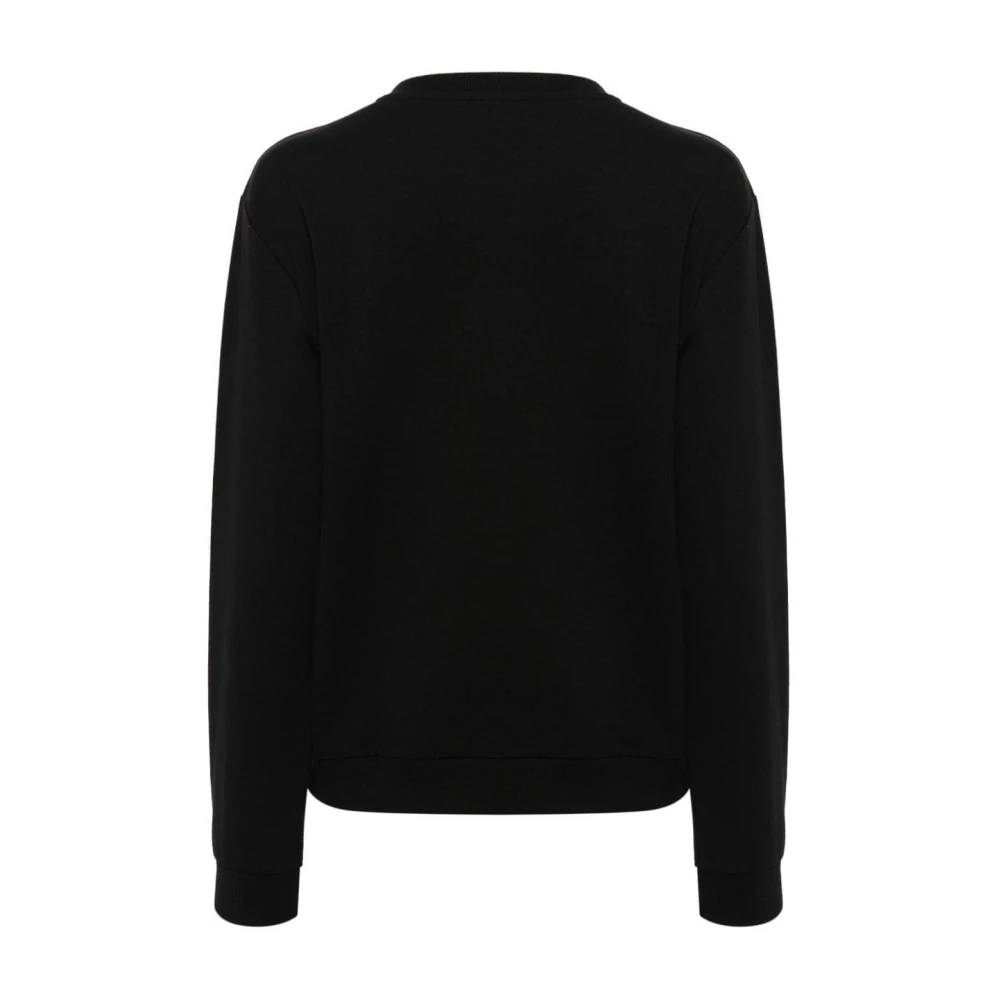 Moschino Zwarte Teddy Bear Logo Sweaters Black Dames