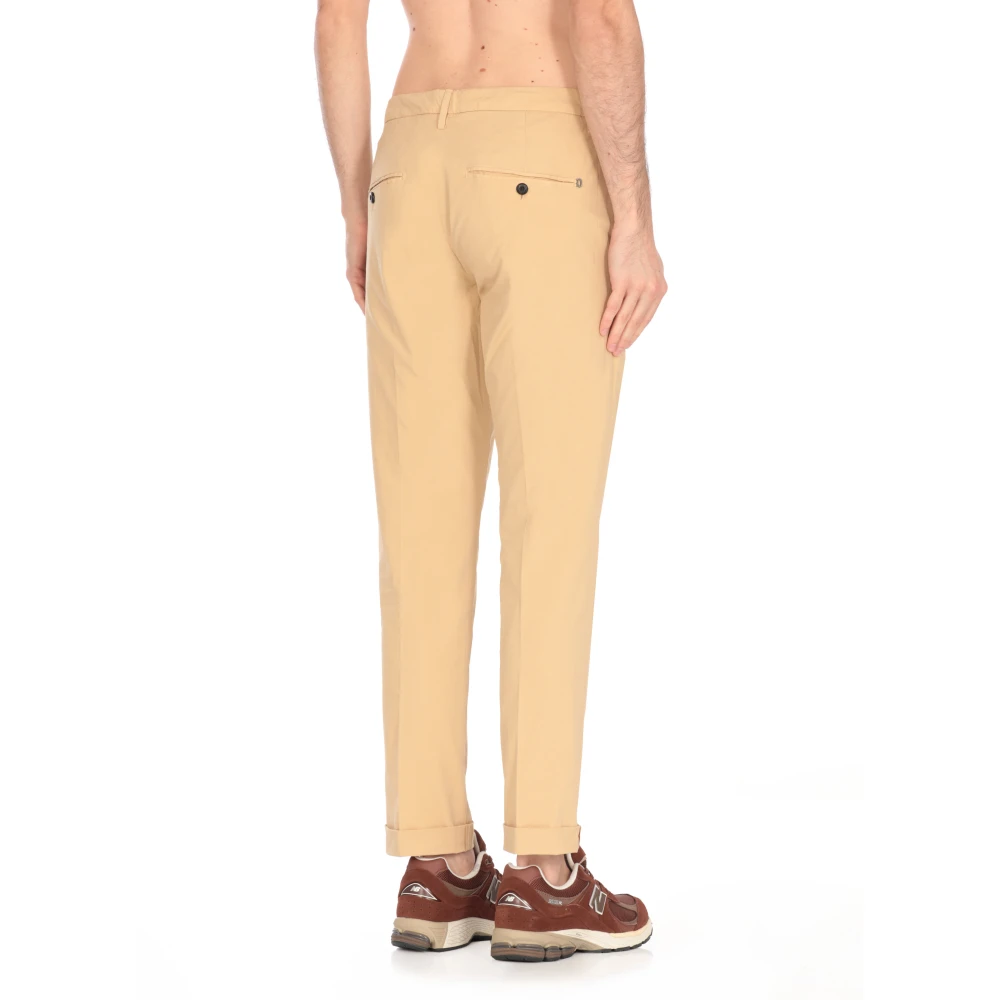 Dondup Beige Katoenen Broek met Zakken Beige Heren