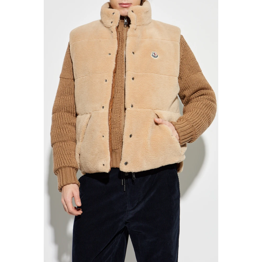 Moncler Omkeerbaar donsvest Colbricon Beige Heren
