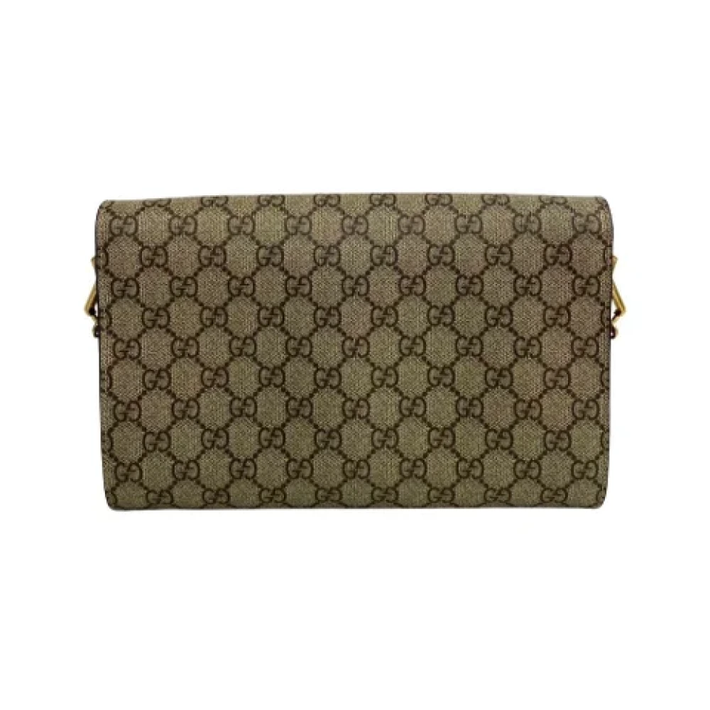 Gucci Vintage Pre-owned Leather shoulder-bags Brown Dames
