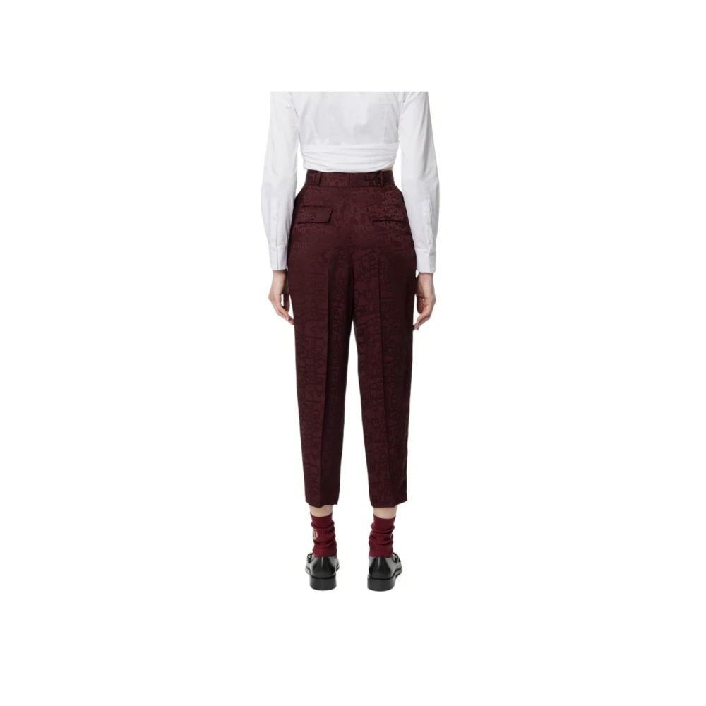 Elisabetta Franchi Stijlvolle Broek voor Vrouwen Red Dames