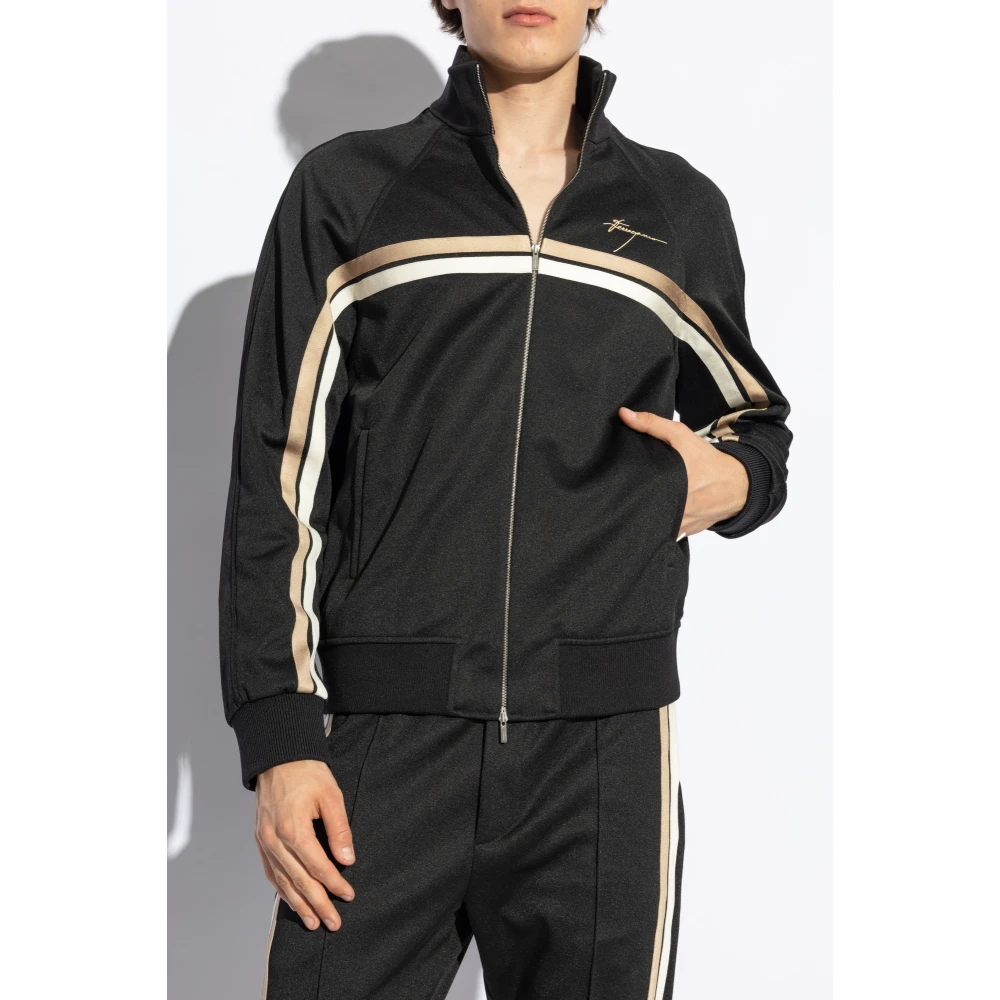 Salvatore Ferragamo Sweatshirt met logo Black Heren