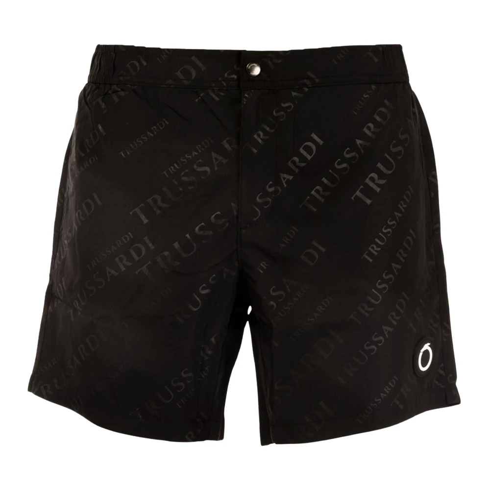 Trussardi Heren Trendy Zwarte Boxer Zwemkleding Black Heren