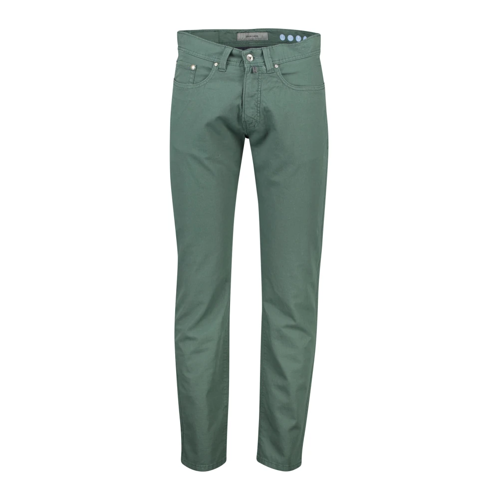 Pierre Cardin Groene 5-Pocket Zomerjeans Green Heren