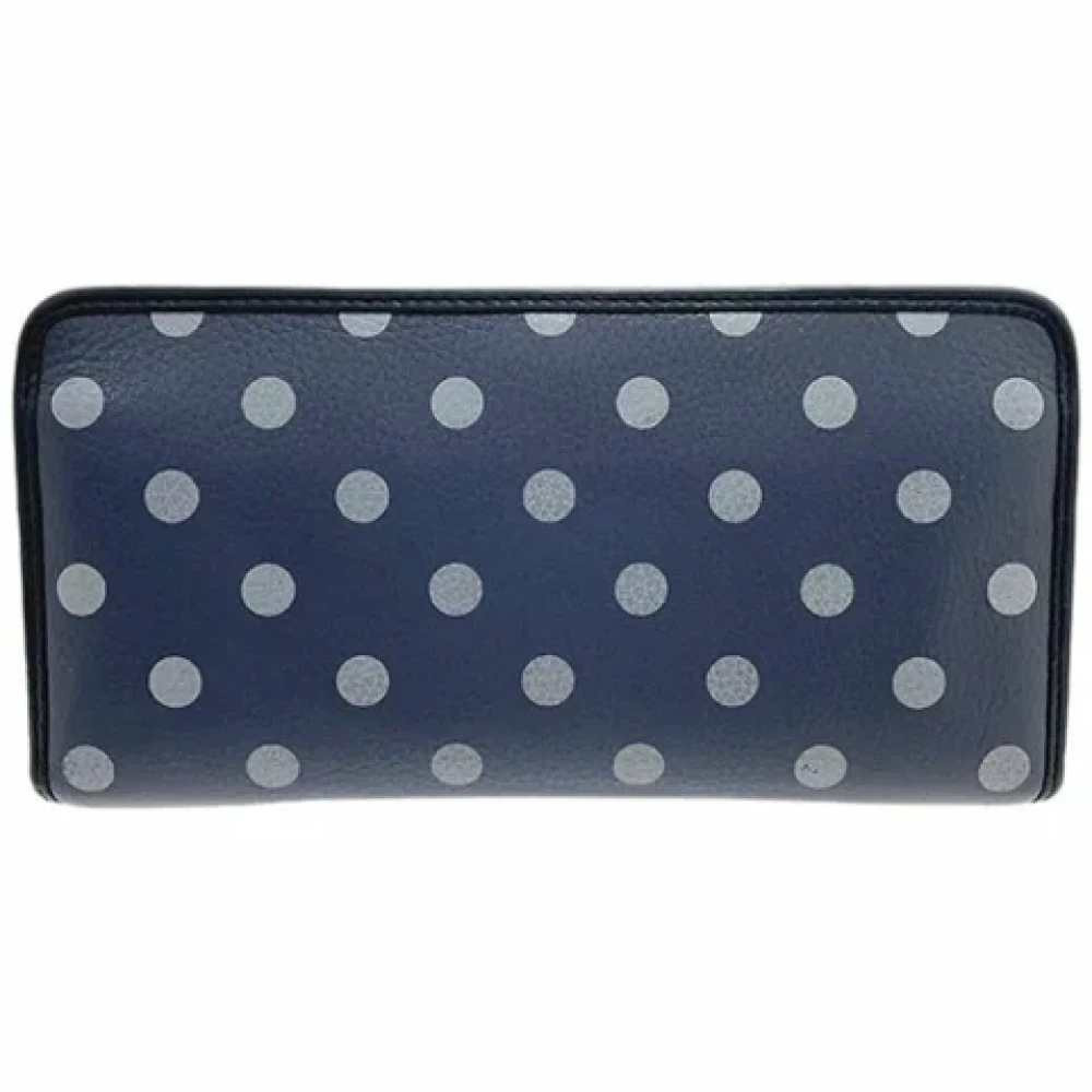 Loewe Pre-owned Leather wallets Blue Dames