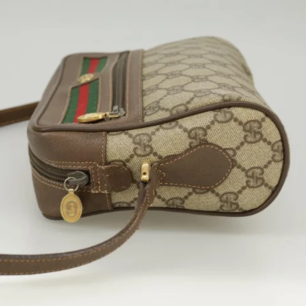 Gucci Vintage Pre-owned Leather gucci-bags Beige Dames