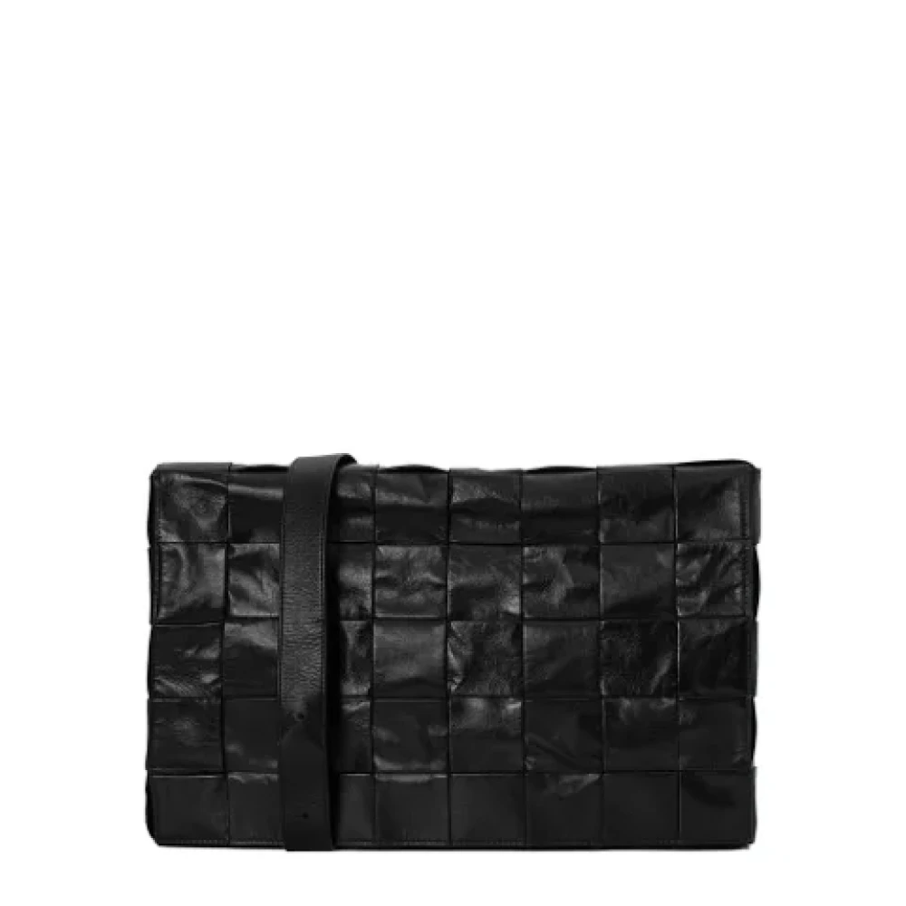 Bottega Veneta Vintage Pre-owned Leather shoulder-bags Black Dames