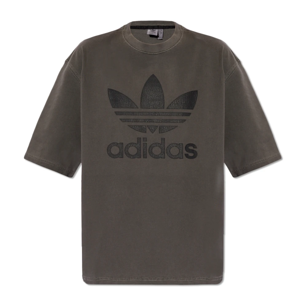 Adidas Originals T-shirt met logo Gray Dames