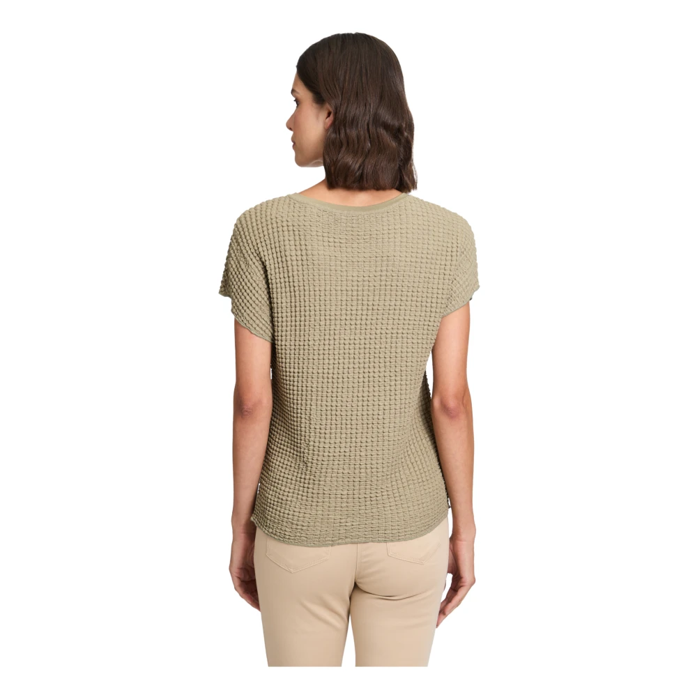 Betty Barclay Kreukeleffect U-hals Shirt Green Dames