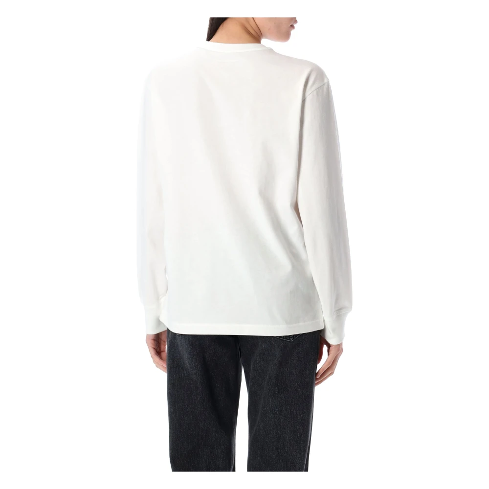T by Alexander Wang Witte Puff Logo T-shirt White Dames