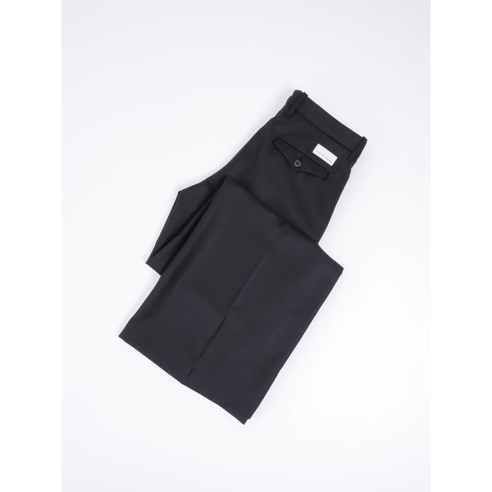 Nine In The Morning Wijde Chino Broek met Zakken Blue Dames