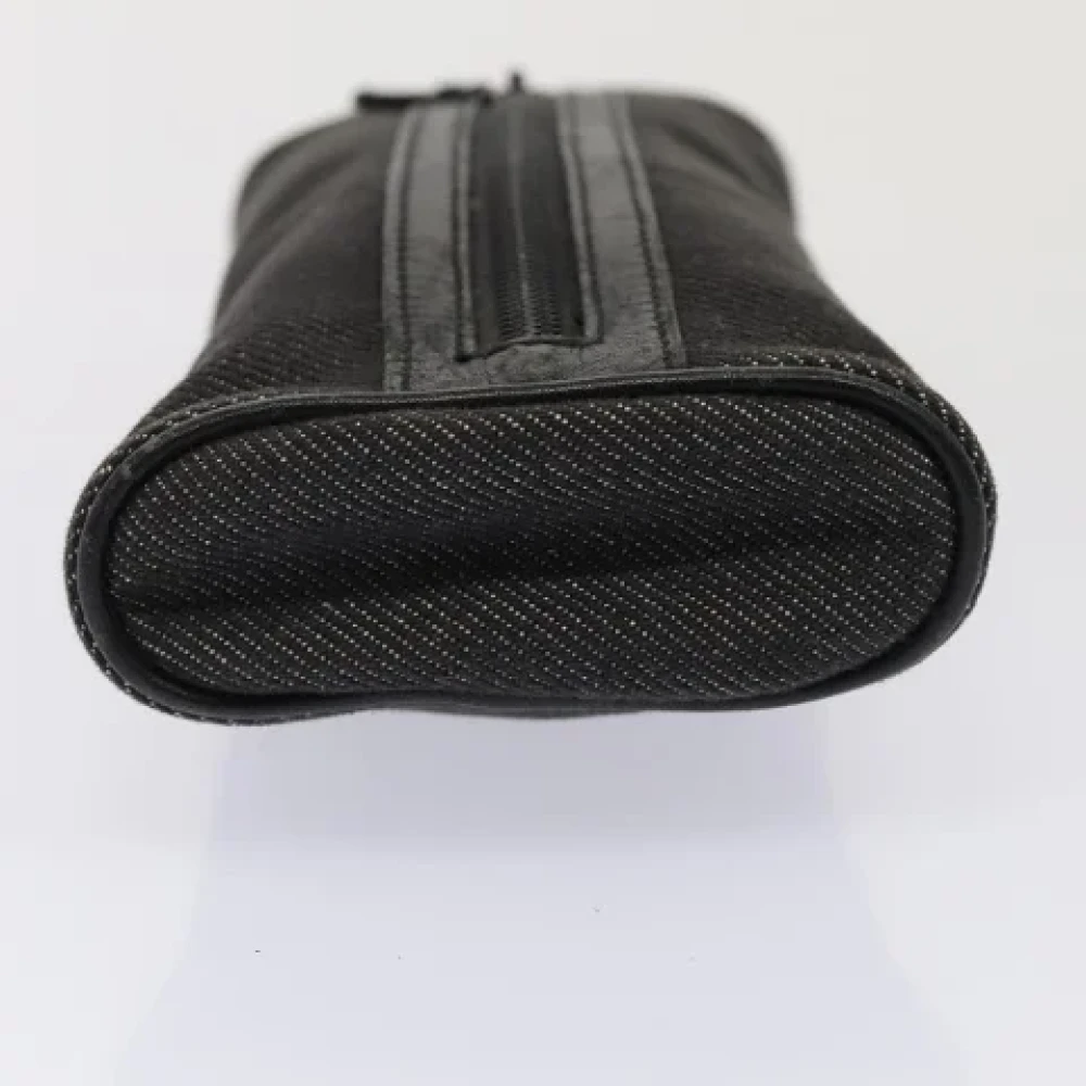 Gucci Vintage Pre-owned Canvas clutches Black Dames