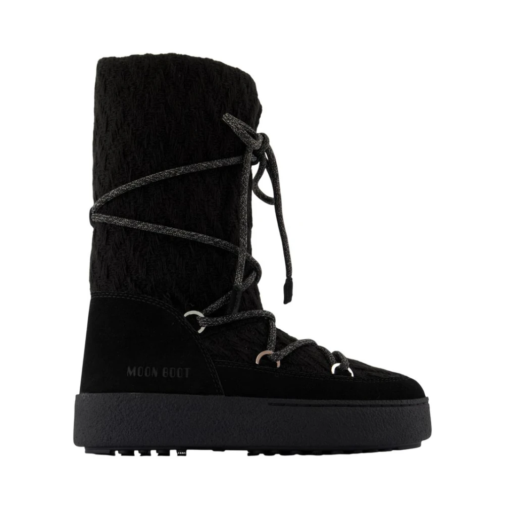 Moon Boot Women's Black Winter Boots, 6 Uk, Ltrack Boots