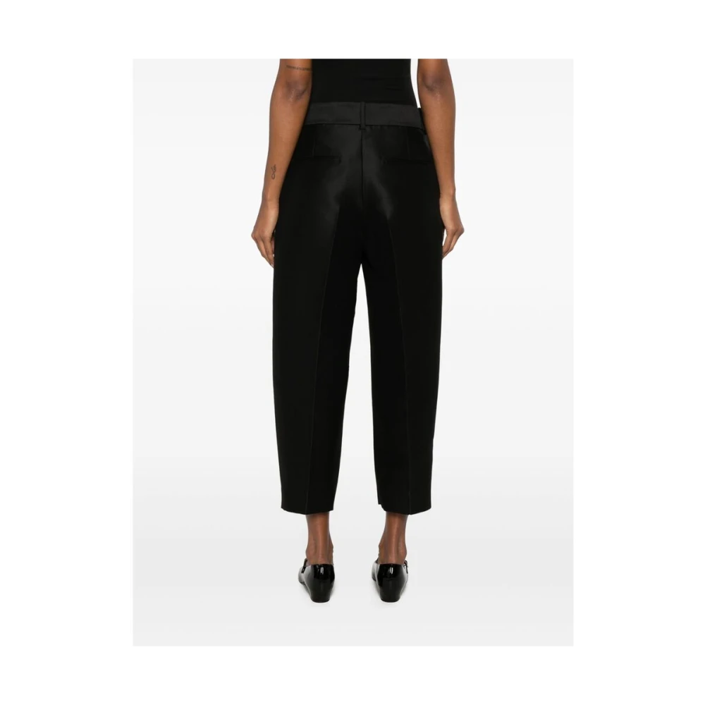 Khaite Zwarte Broek met Zijrits Black Dames