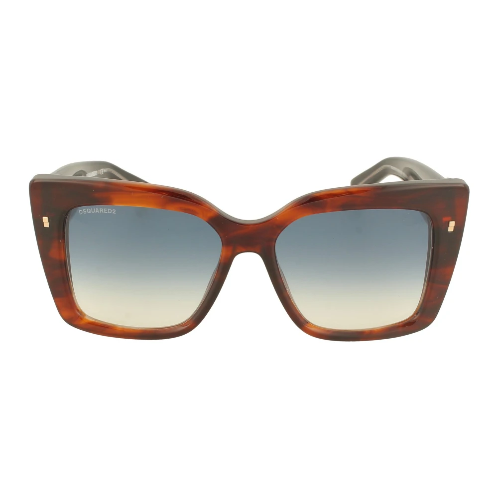 Dsquared2 Stijlvolle zonnebril 0017 S voor modieuze vrouwen Stijlvolle zonnebril D2 0017 S EX408 Stijlvolle zonnebril D2 0017 S 086Jl Black Brown Dames