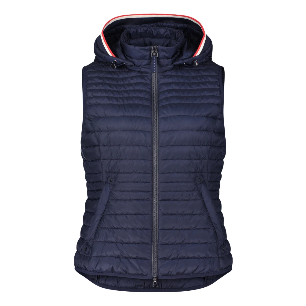 Betty Barclay Gewatteerd vest met afneembare capuchon Blue Dames