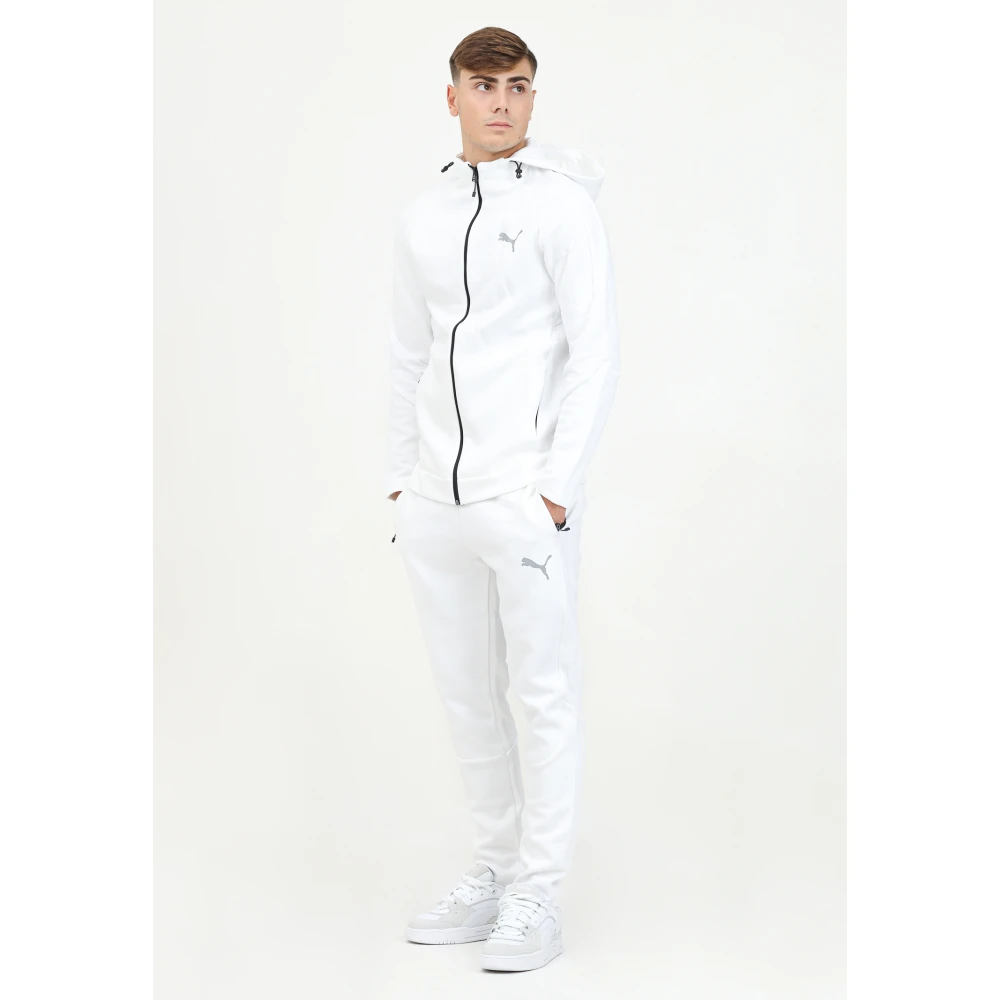 Puma Sportieve witte broek voor mannen White Heren