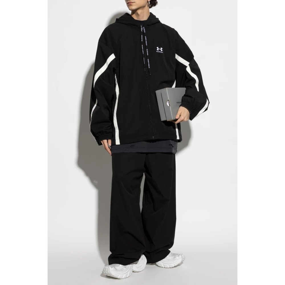 Balenciaga Jas met logo Black Heren