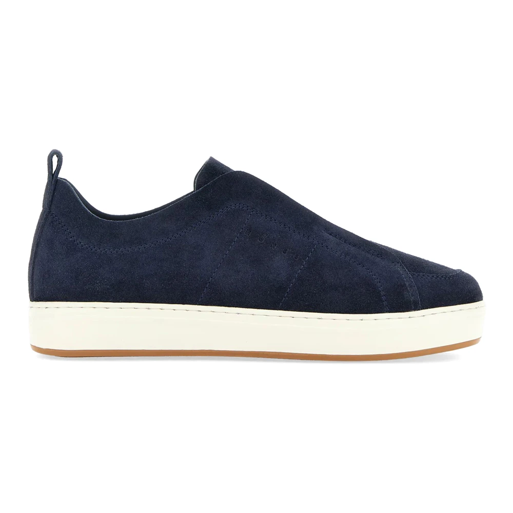 Hogan Retro-geïnspireerde Slip-On Suède Sneakers Heren Schoenen Blauw
