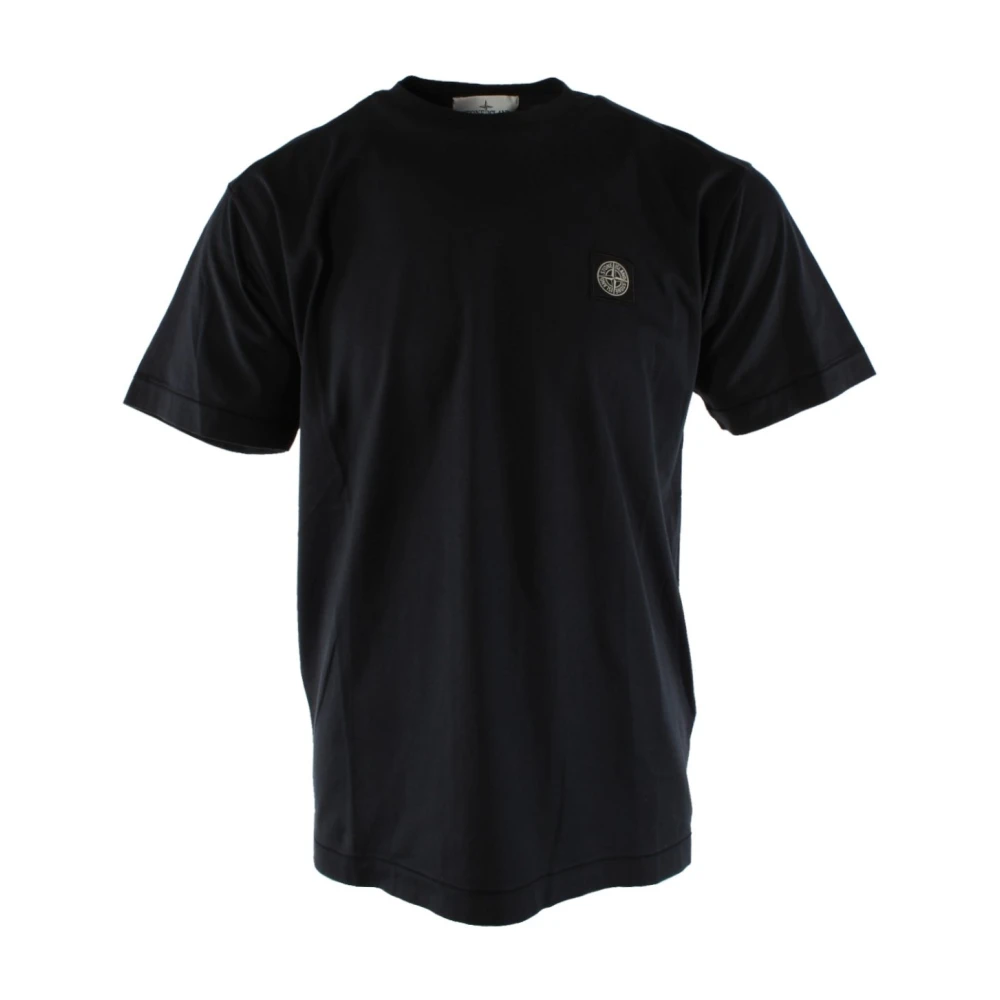 Stone Island Navy Blauw Katoenen T-shirt voor Heren Blue Heren
