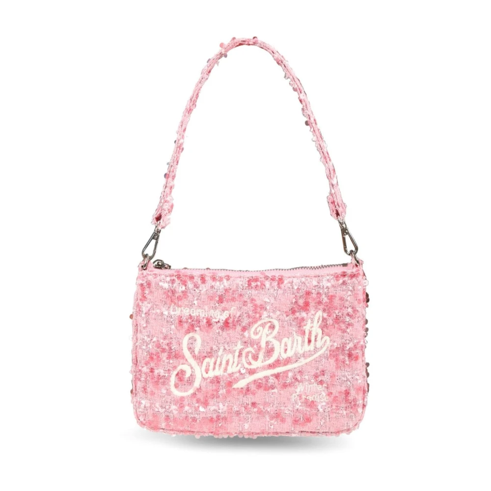 MC2 Saint Barth Roze Parisienne Mini Schoudertas met Strass Pink Dames
