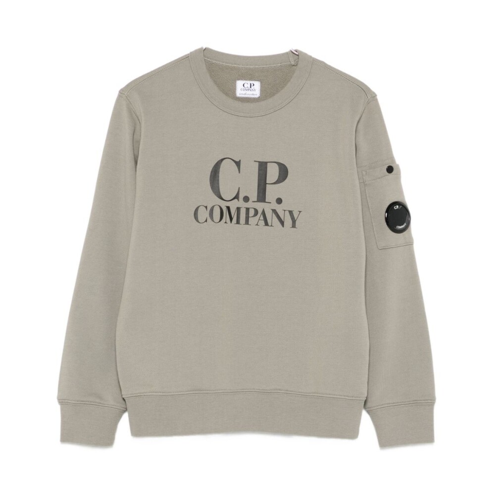 C.P. Company 18CMSS098A110044G683 関税送料込 CP Company Men's Diagonal Raised Fleece Mixed Quilted Crew