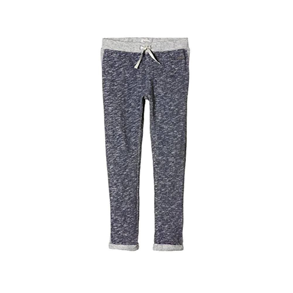 Pepe Jeans Girls Gray Sweatpants, 10 Y, Penelope Joggers Cotton Elastic Waist Pockets