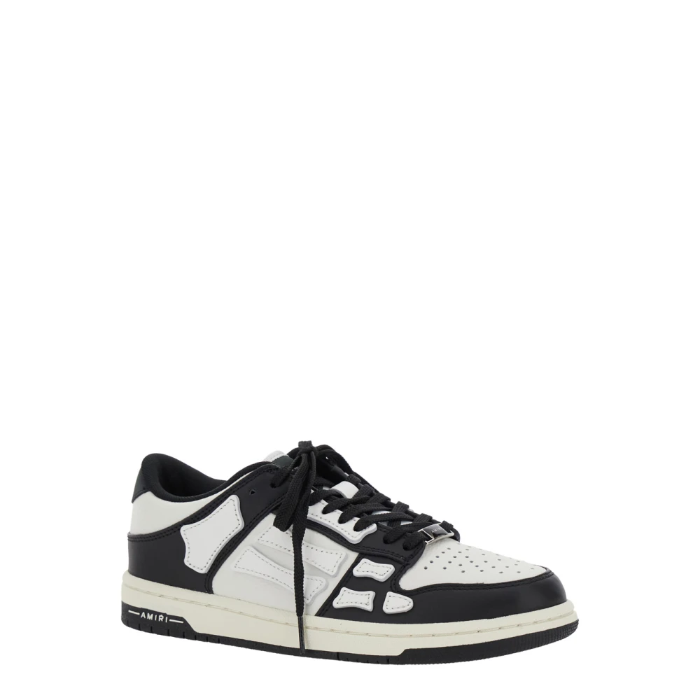 Amiri Zwarte lage top sneakers met geperforeerde neus Black Dames