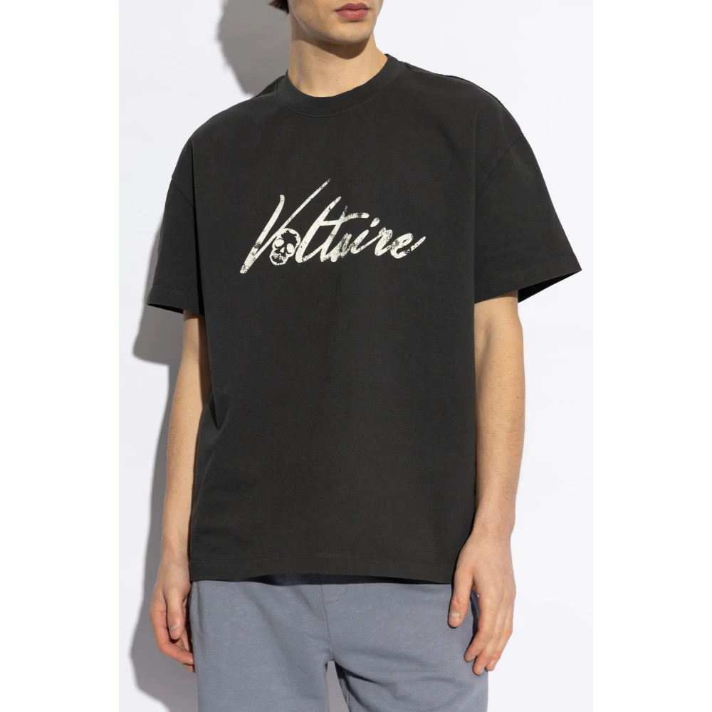 Zadig & Voltaire T-shirt met 'Teddy' print Black Heren