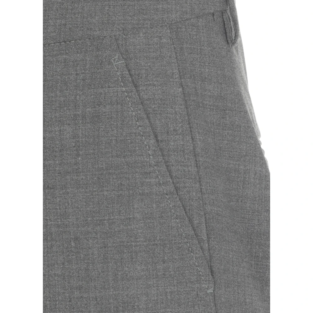 Dondup Grijze Corduroy Broek met Knoopsluiting Gray Heren
