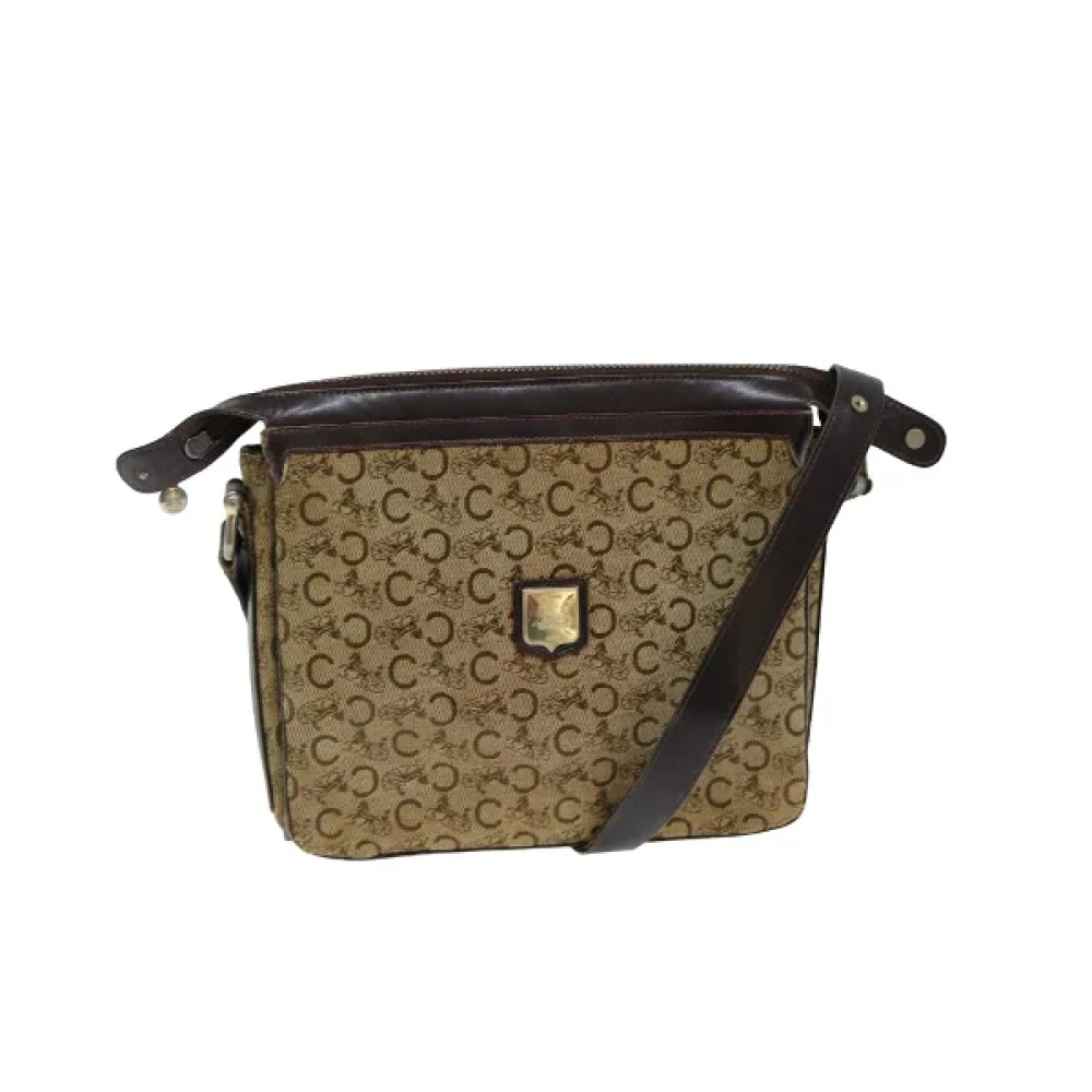 Celine Vintage Pre-owned Canvas celine-bags Beige Dames