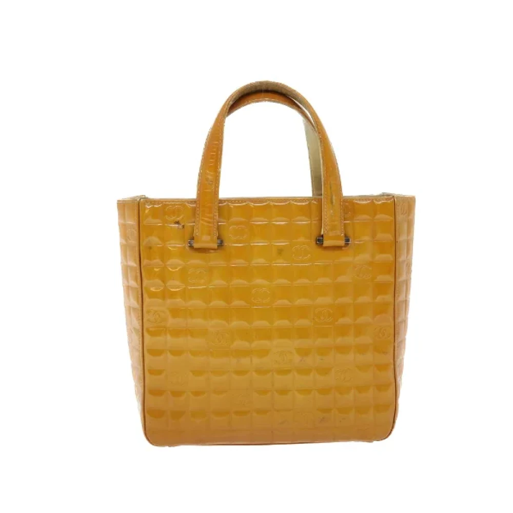 Chanel Vintage Pre-owned Leather handbags Yellow Dames
