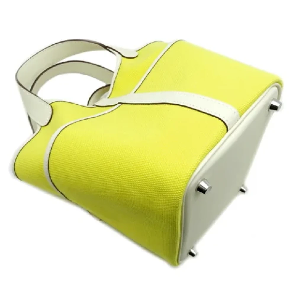 Hermès Vintage Pre-owned Leather handbags Yellow Dames