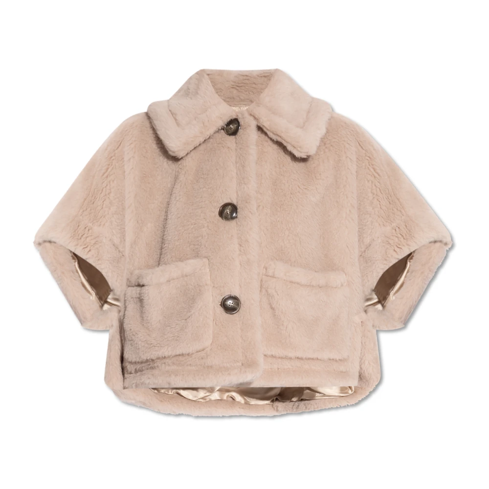 Max Mara Wollen poncho Newterzo Beige Dames