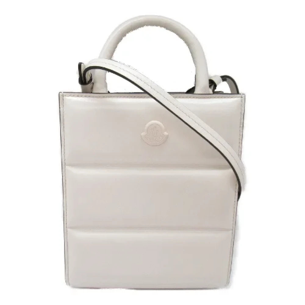 Moncler Pre-owned Leather handbags White Dames