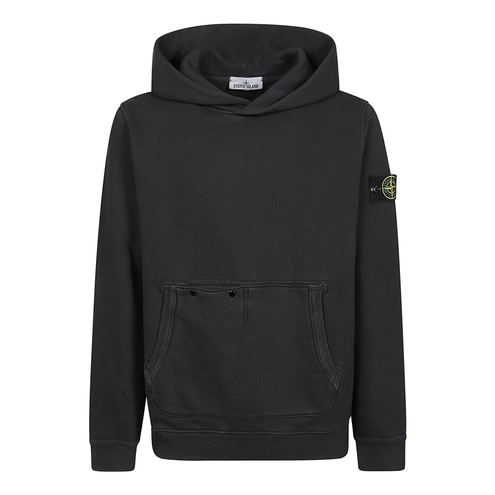 Stone Island Casual Hooded Sweatshirt voor mannen Black Heren