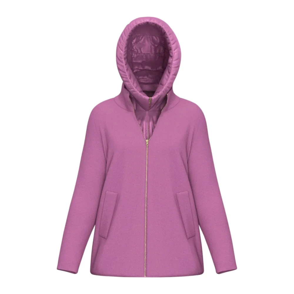Emme DI Marella Stijlvolle jas met 100% samenstelling Purple Dames