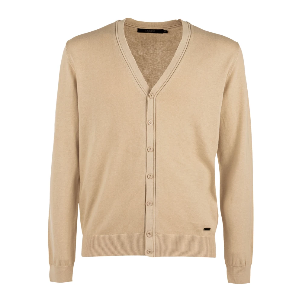Liu Jo Heren Cardigan in Cardbase Stijl Beige Heren