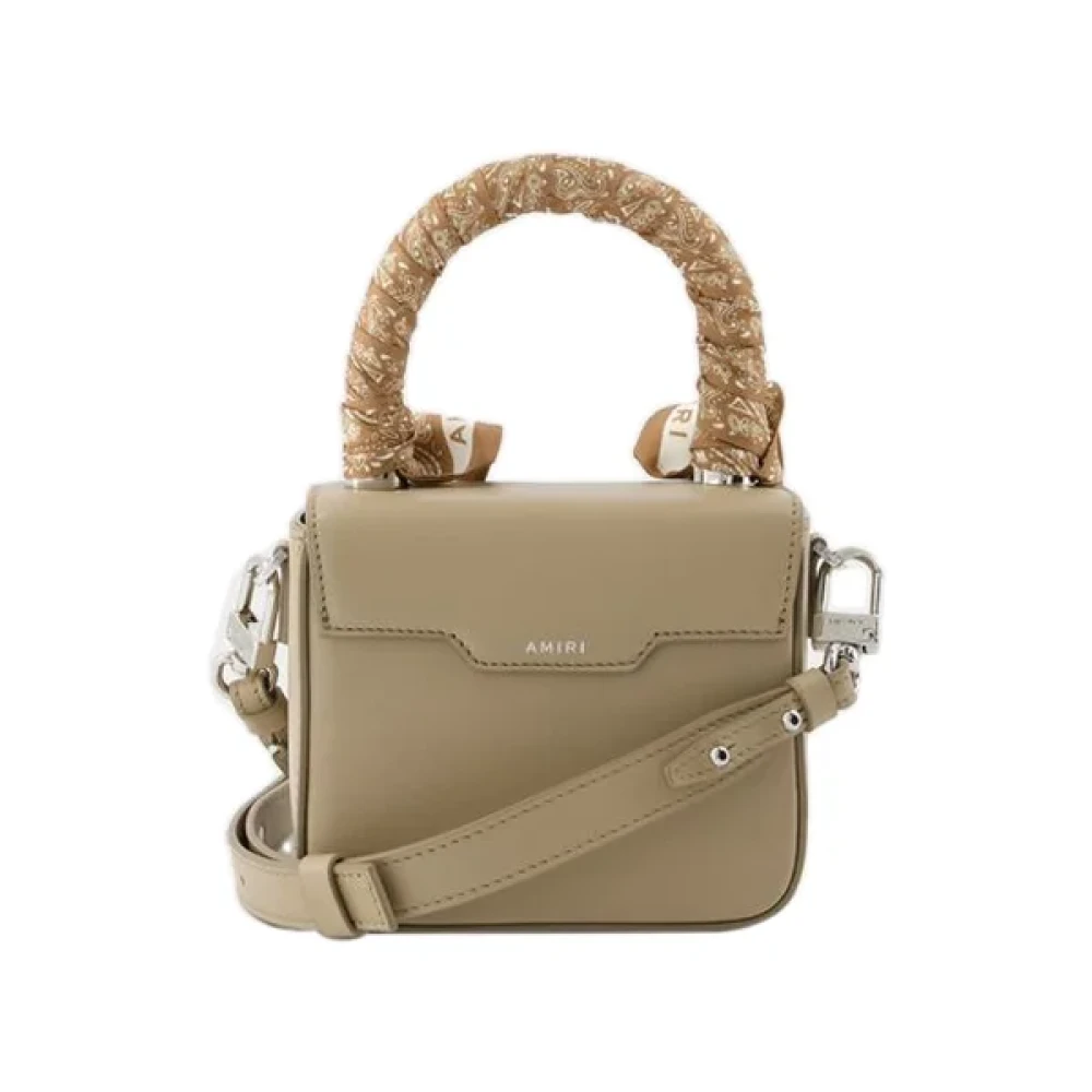 Amiri Leather handbags Beige Dames