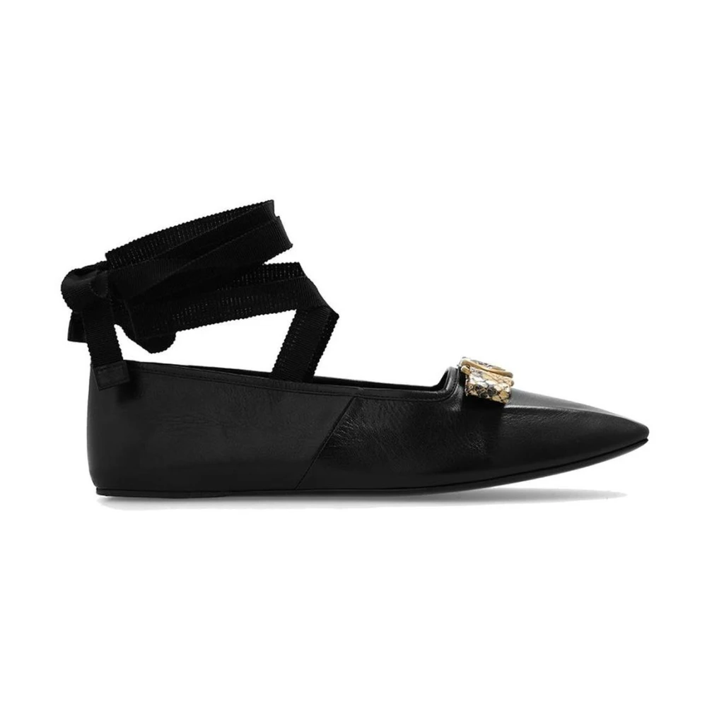 Gucci Women's Black Double G Ballet Flats